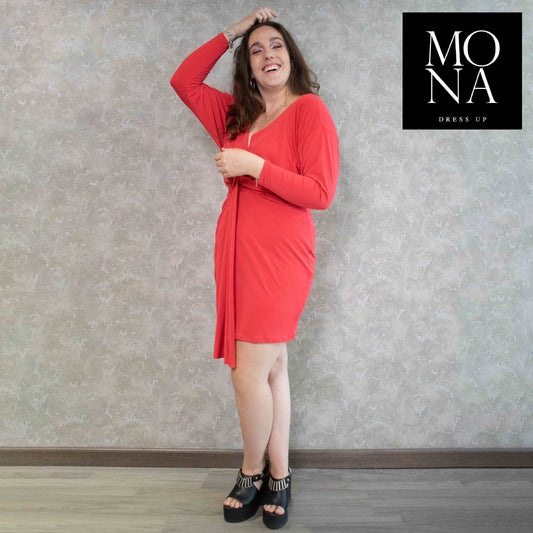 VESTIDO CORTO NOELLE ROJO