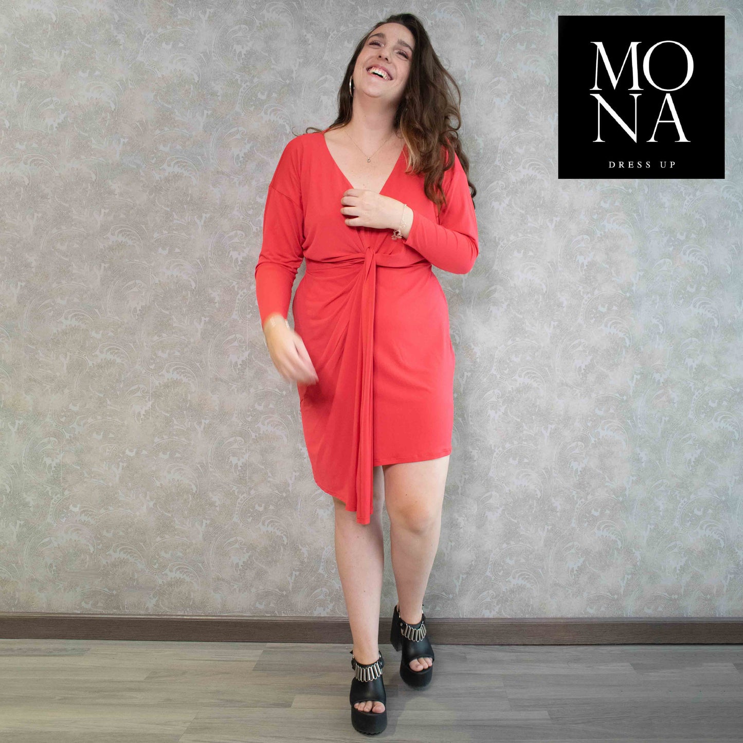 VESTIDO CORTO NOELLE ROJO