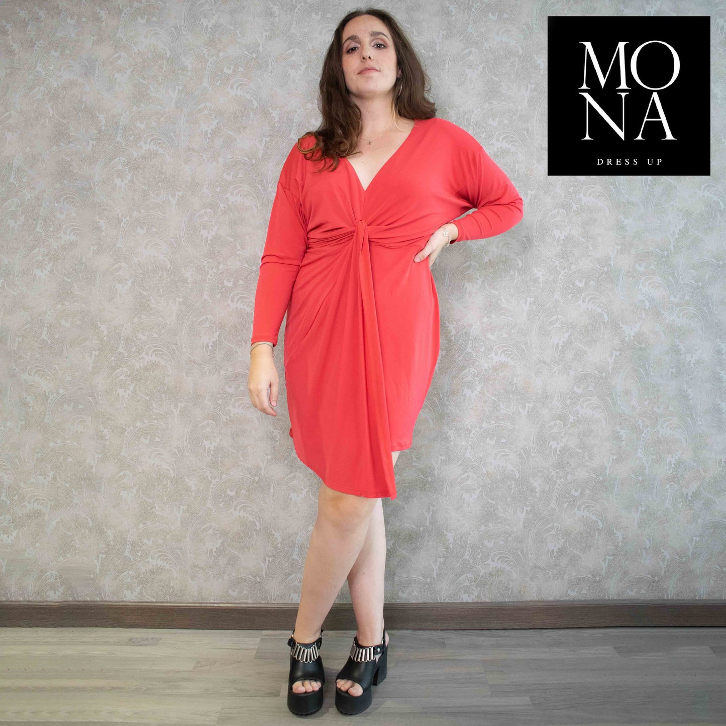 VESTIDO CORTO NOELLE ROJO