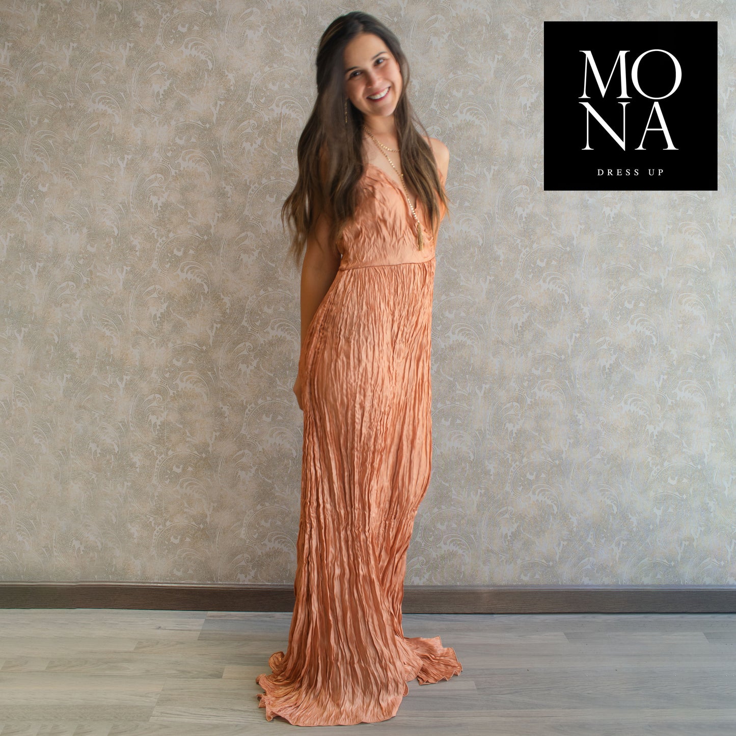 VESTIDO LARGO IVANIA DAMASCO
