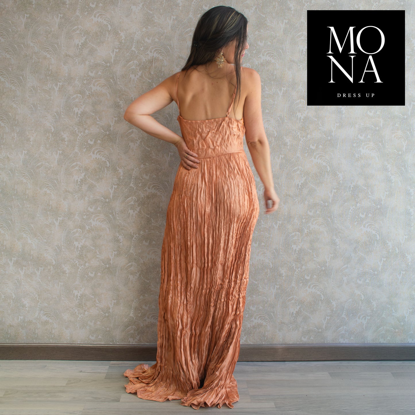 VESTIDO LARGO IVANIA DAMASCO