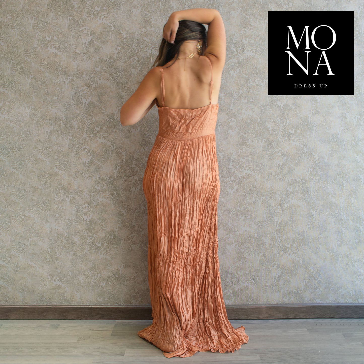 VESTIDO LARGO IVANIA DAMASCO