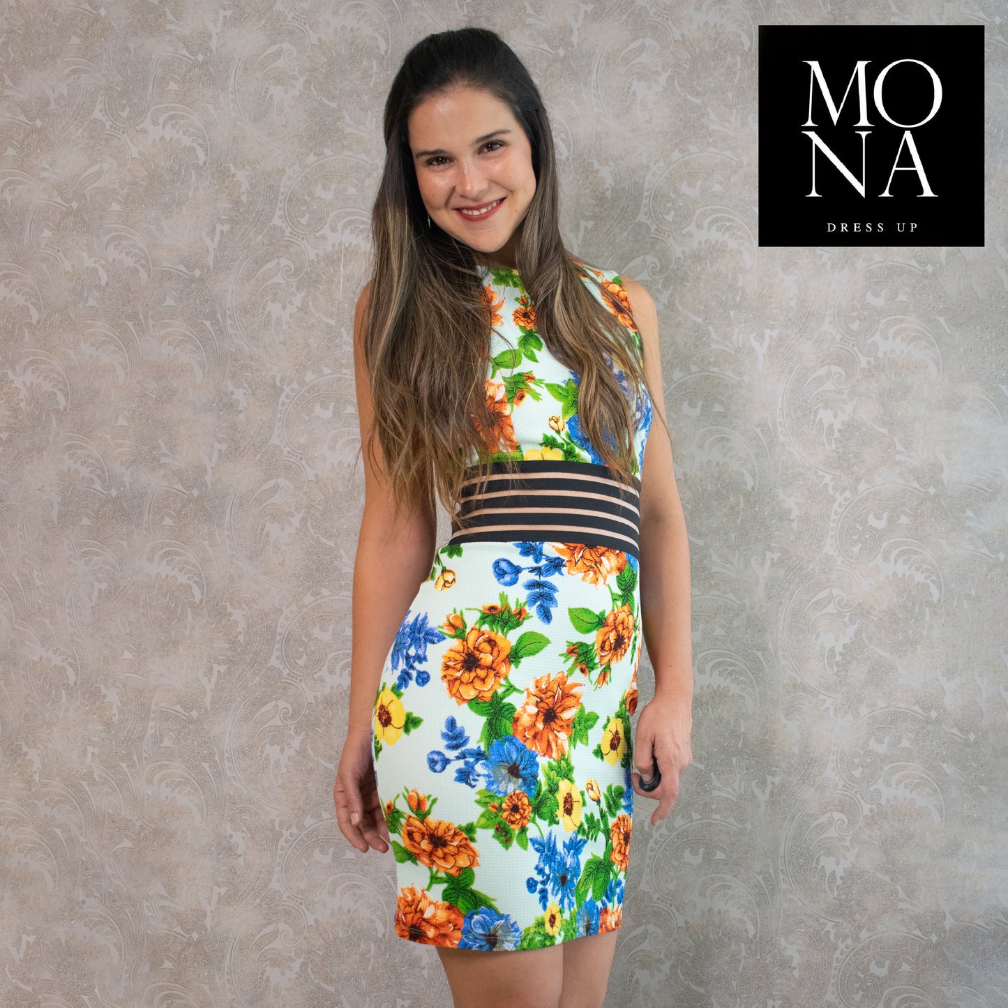 VESTIDO CORTO BRENDA MULTICOLOR