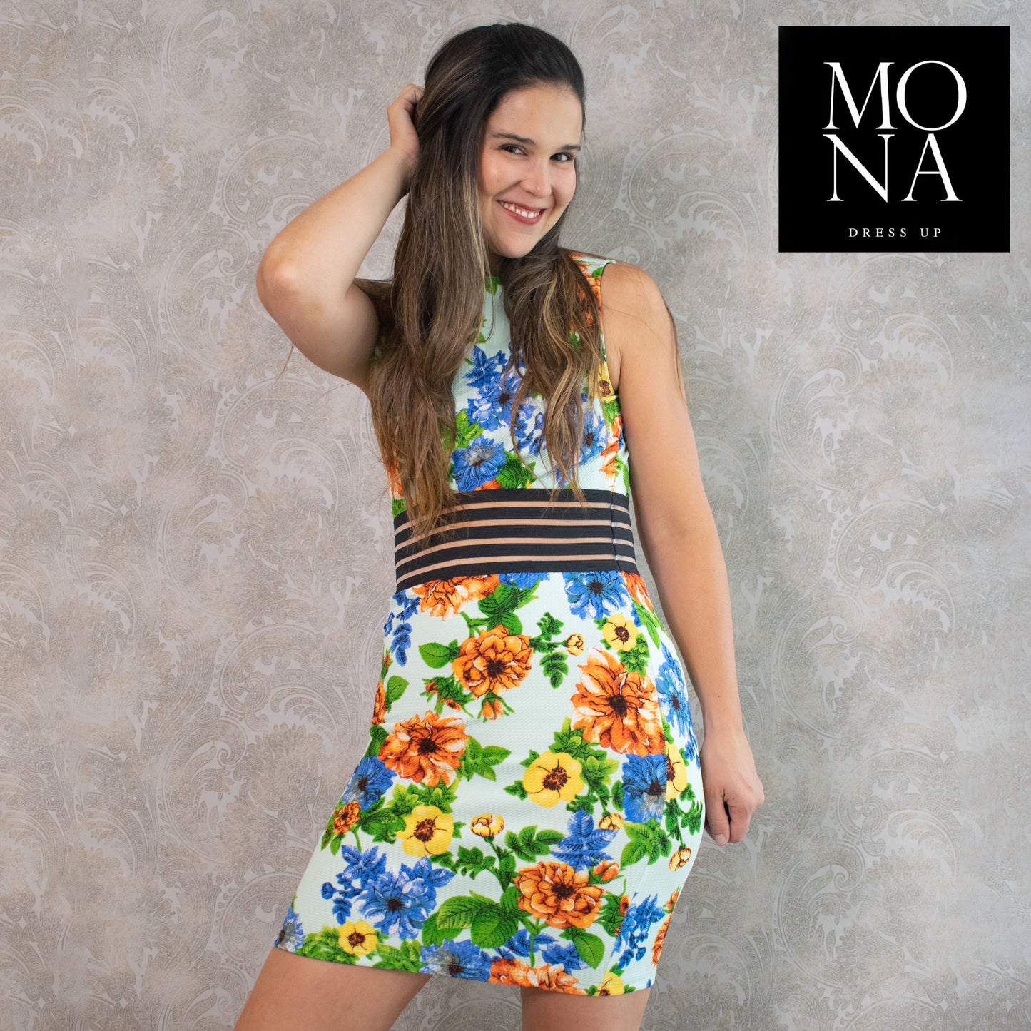 VESTIDO CORTO BRENDA MULTICOLOR