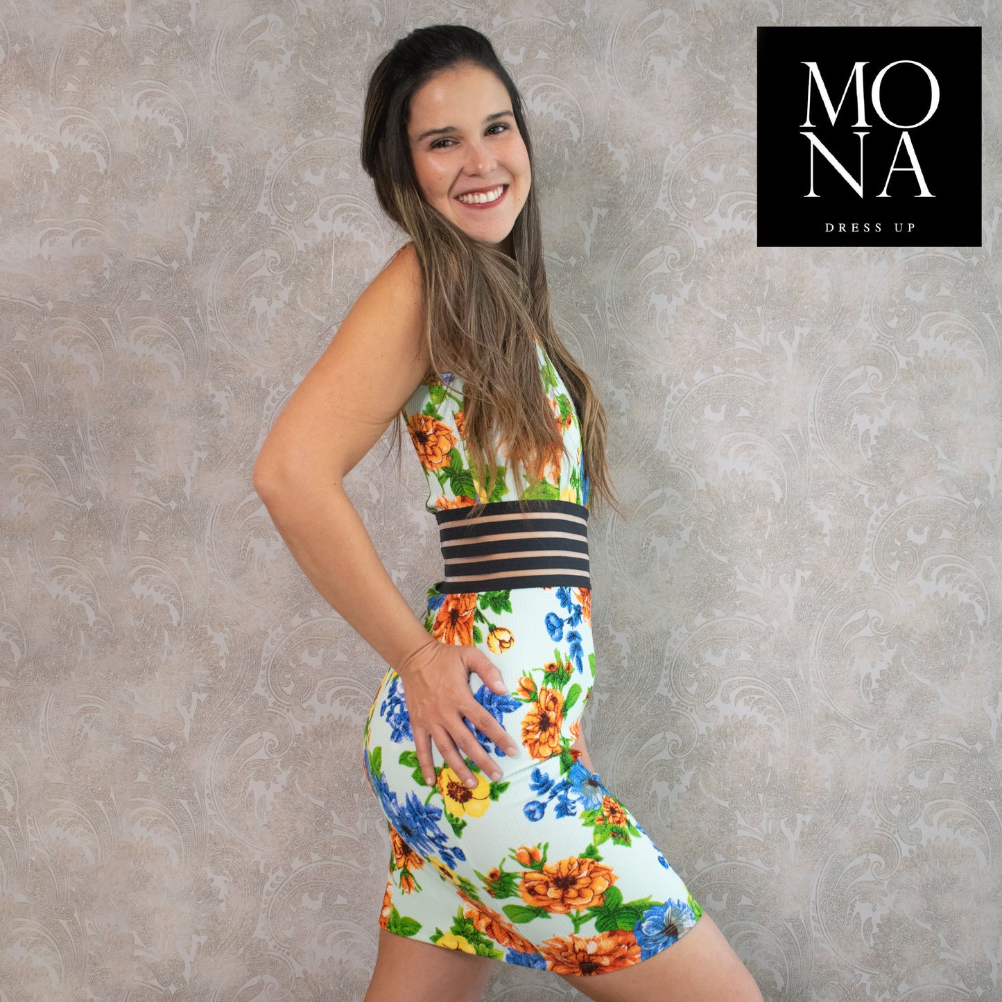 VESTIDO CORTO BRENDA MULTICOLOR