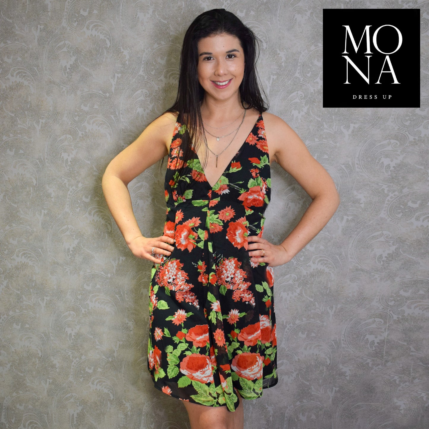 VESTIDO CORTO MARCELINA MULTICOLOR