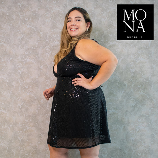 VESTIDO CORTO RENATA NEGRO