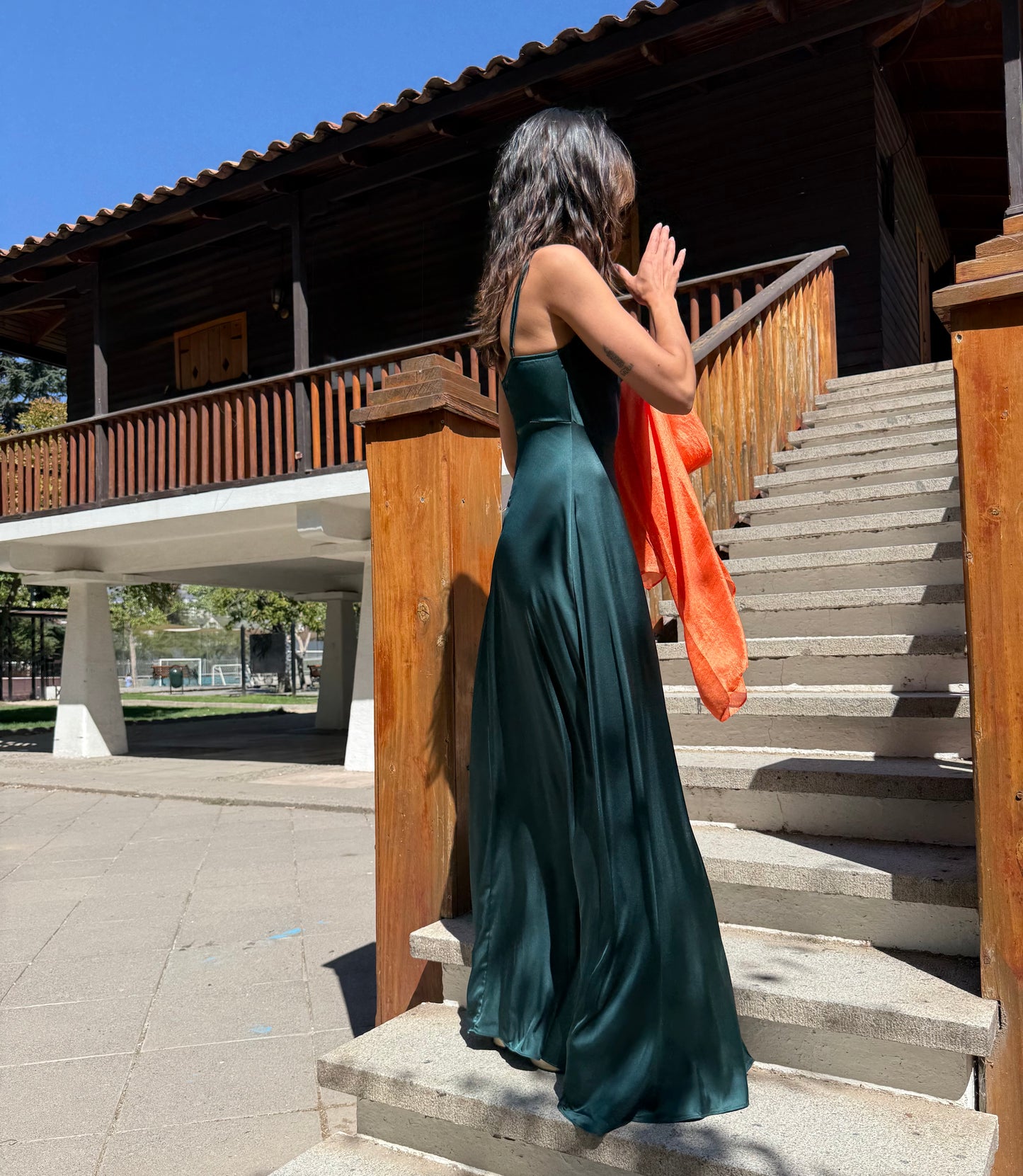 VESTIDO LARGO MAXIME VERDE