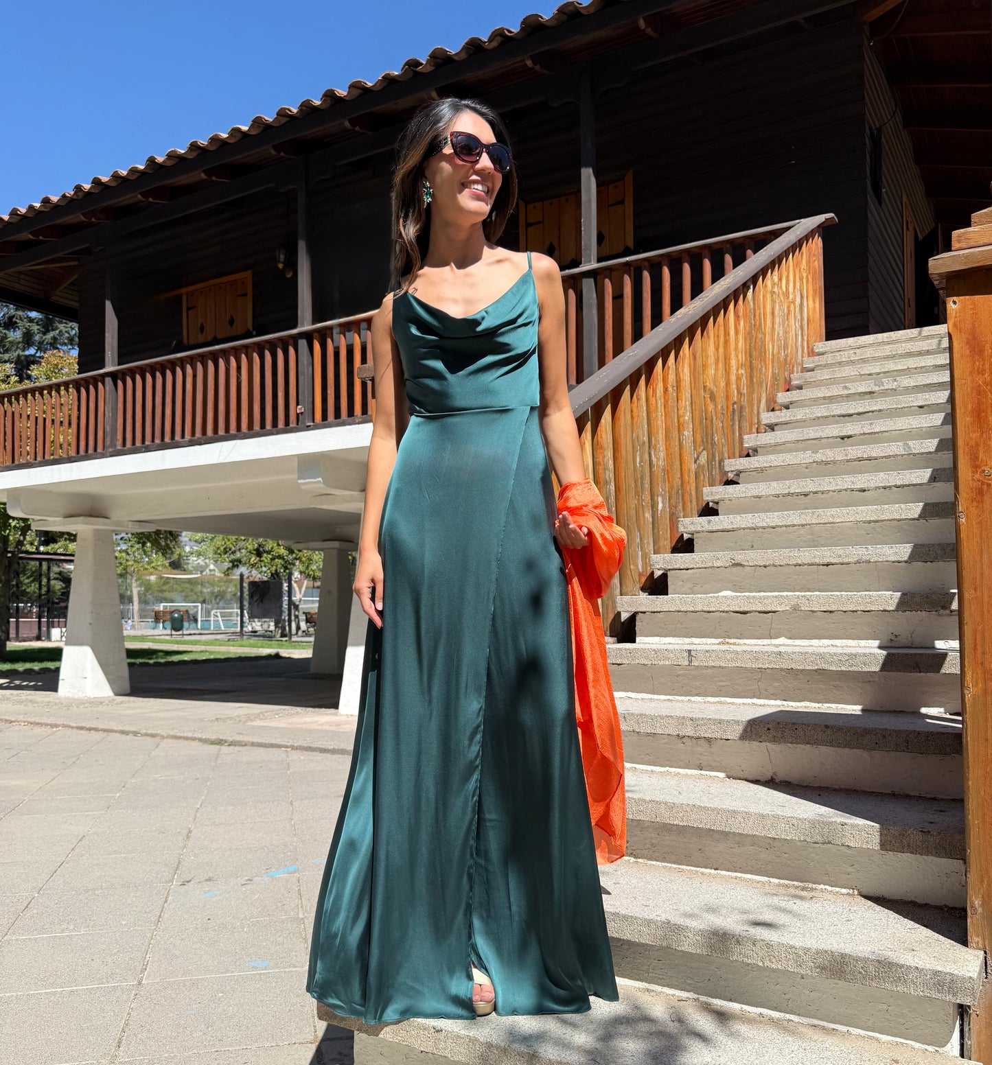 VESTIDO LARGO MAXIME VERDE
