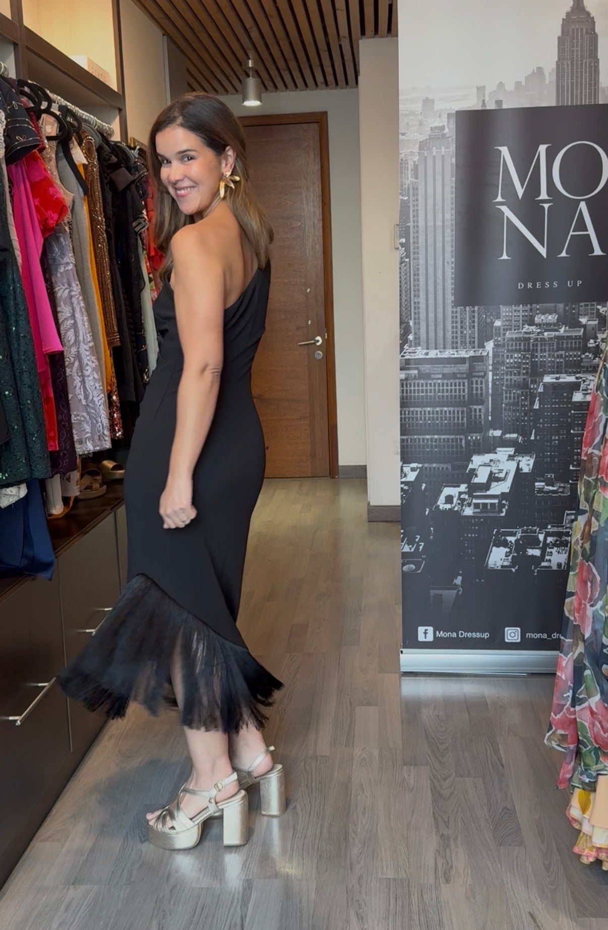 VESTIDO LARGO ELEONORA NEGRO