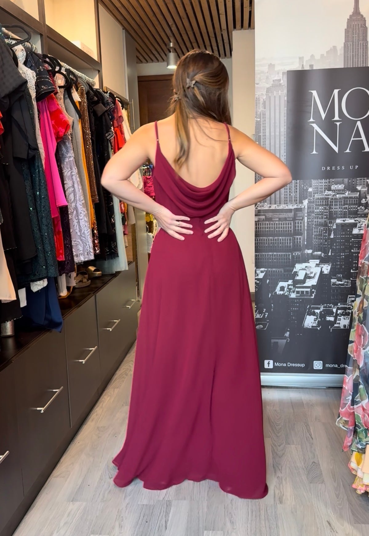 VESTIDO LARGO LIA BURDEO