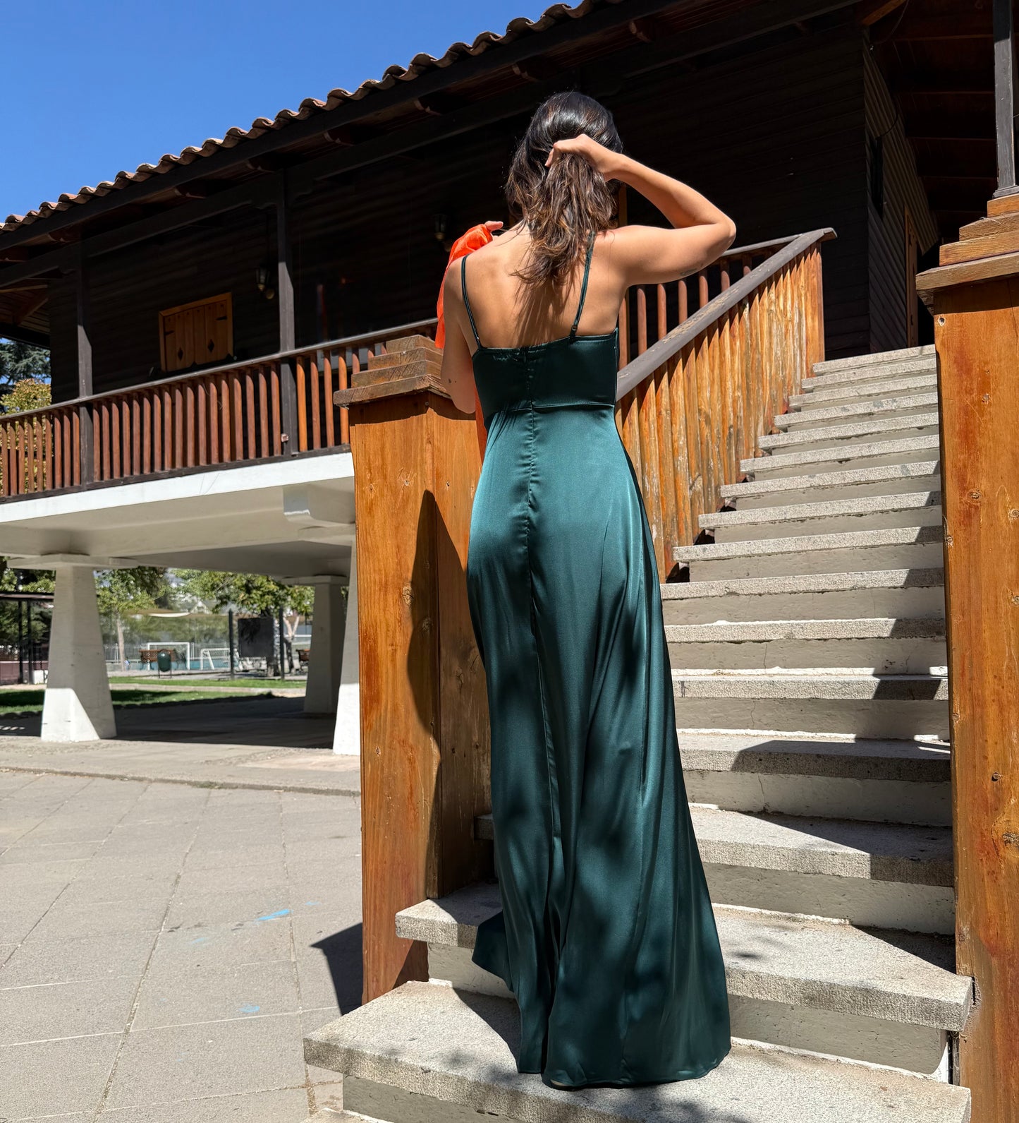 VESTIDO LARGO MAXIME VERDE