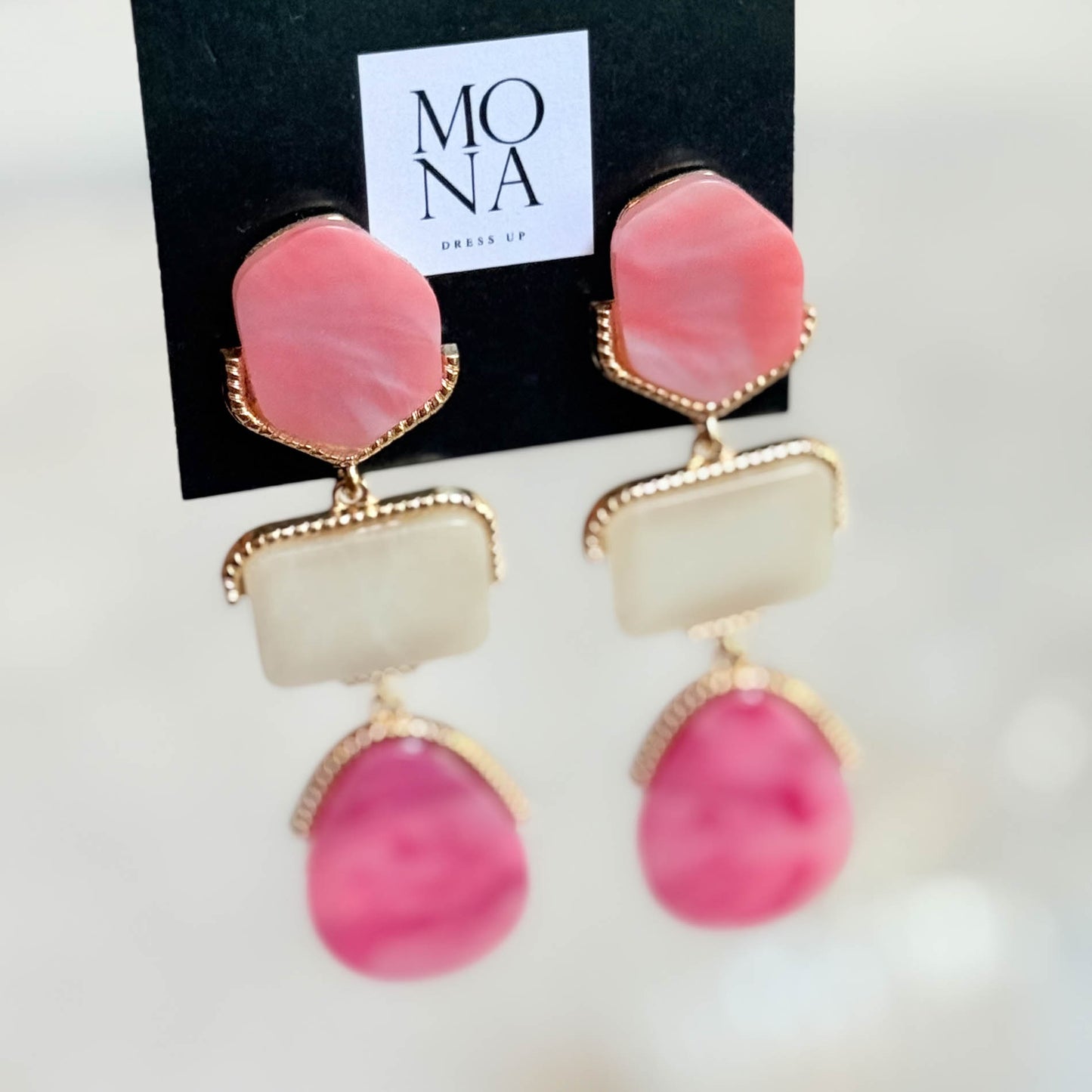 AROS ALICIA ROSADO/CREMA