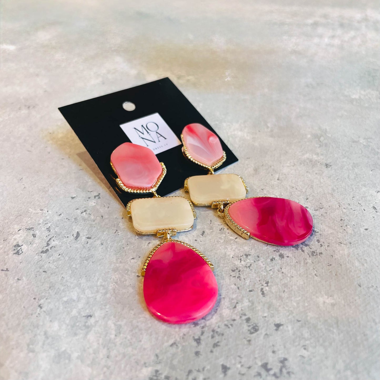 AROS ALICIA ROSADO/CREMA