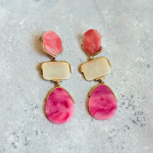 AROS ALICIA ROSADO/CREMA