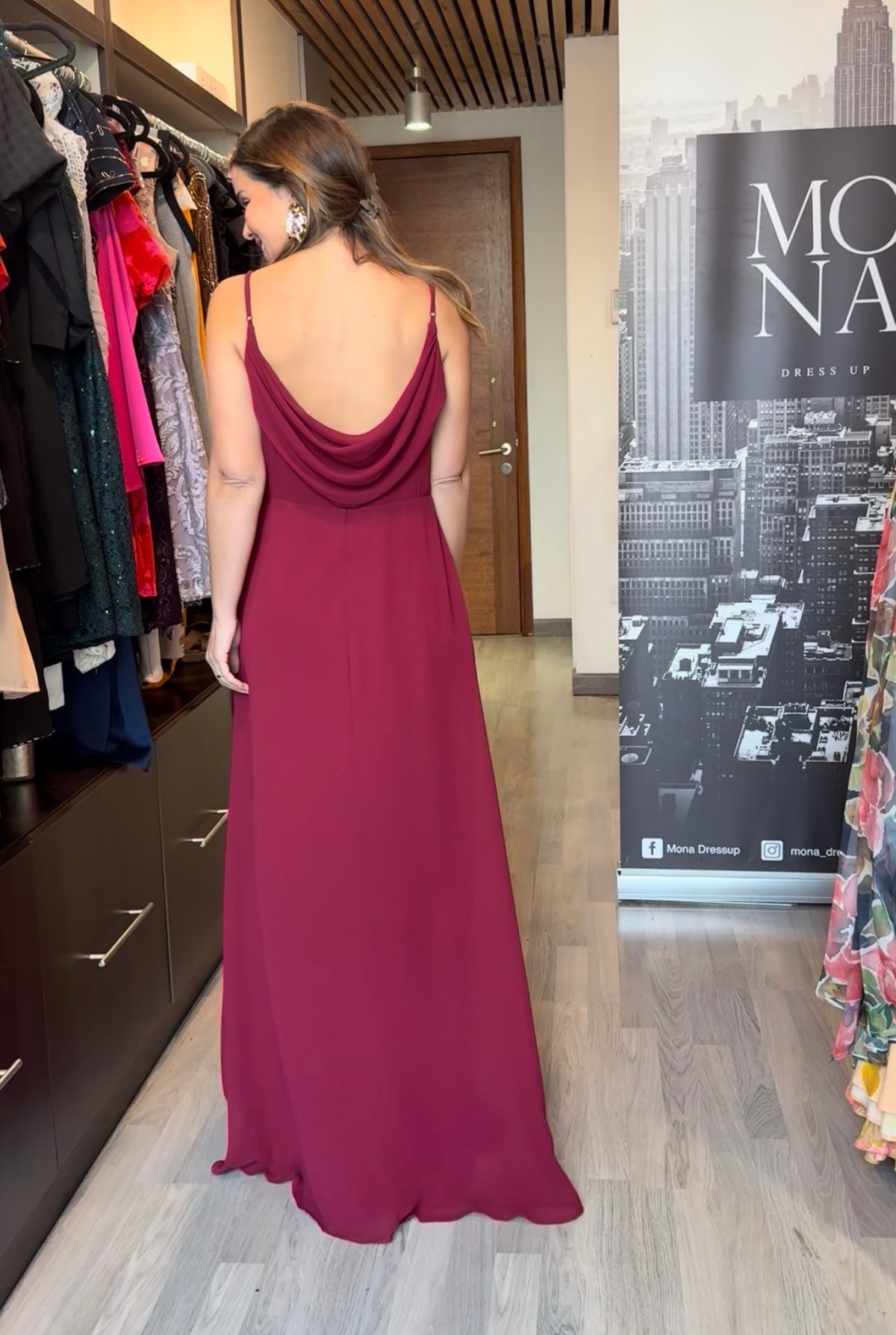VESTIDO LARGO LIA BURDEO