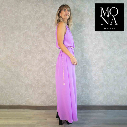 VESTIDO LARGO CLOE LILA