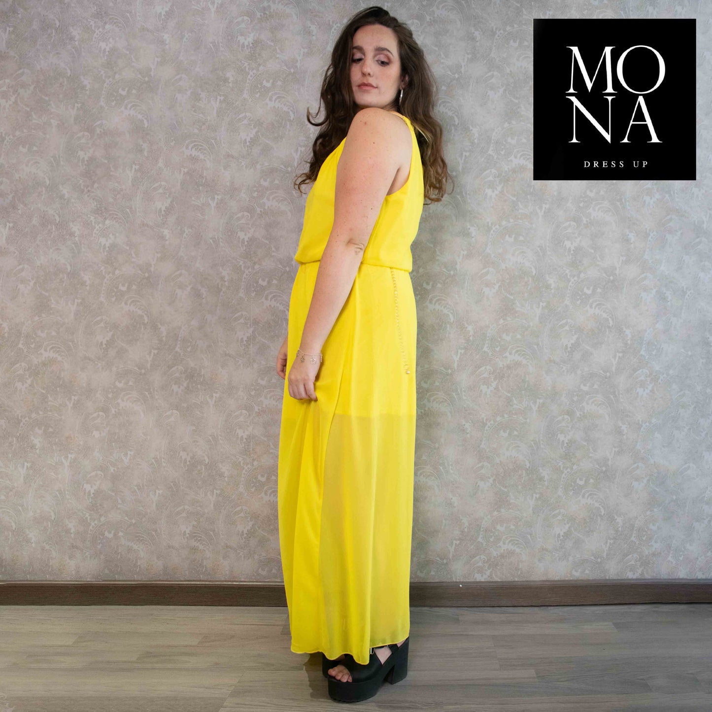 VESTIDO LARGO CLOE AMARILLO