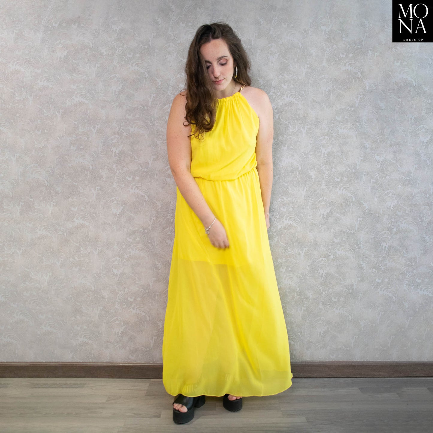 VESTIDO LARGO CLOE AMARILLO
