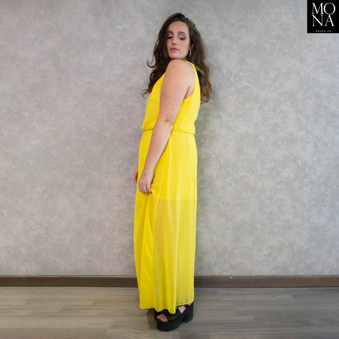 VESTIDO LARGO CLOE AMARILLO