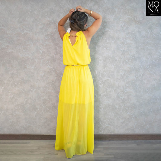 VESTIDO LARGO CLOE AMARILLO