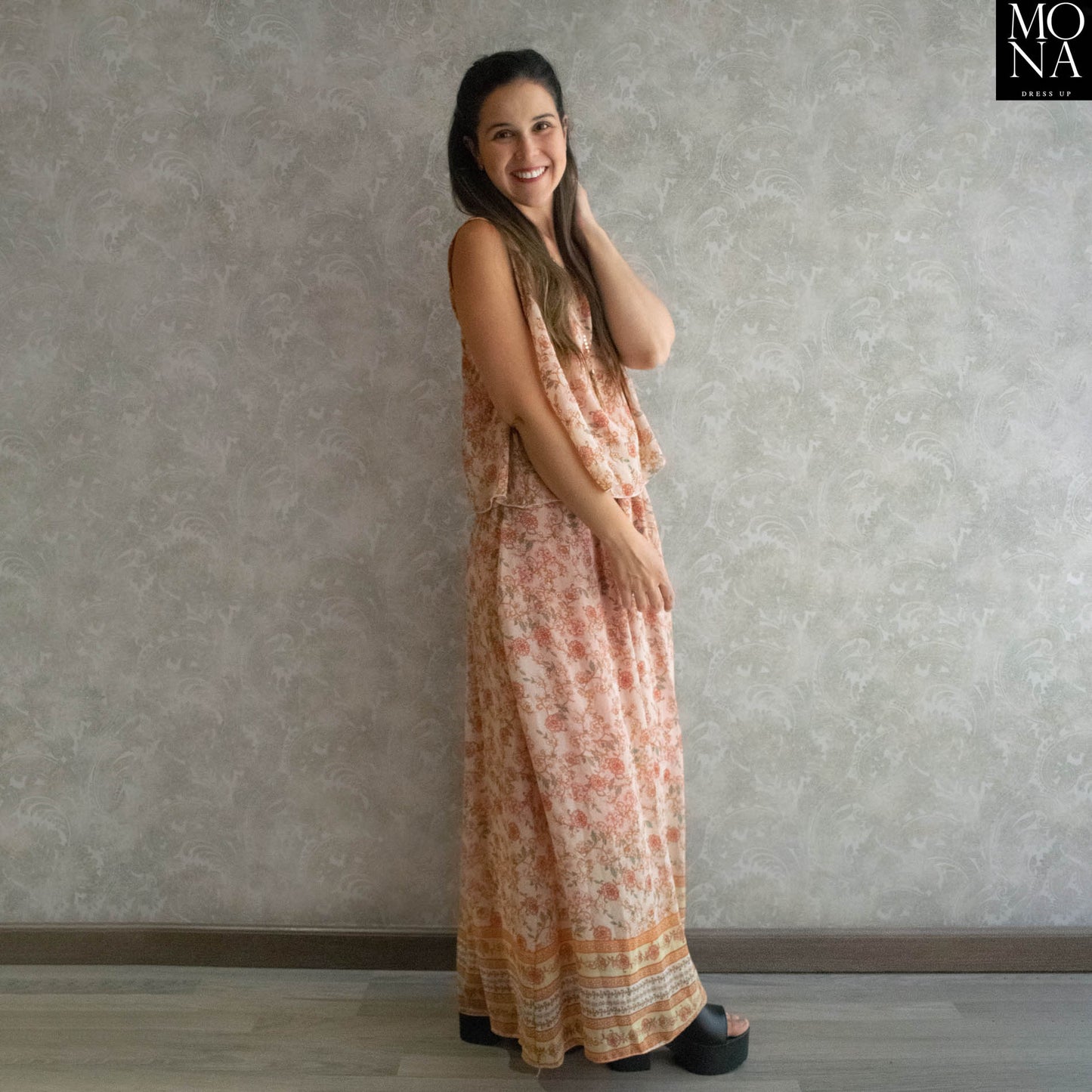 VESTIDO LARGO GIULIA MULTICOLOR