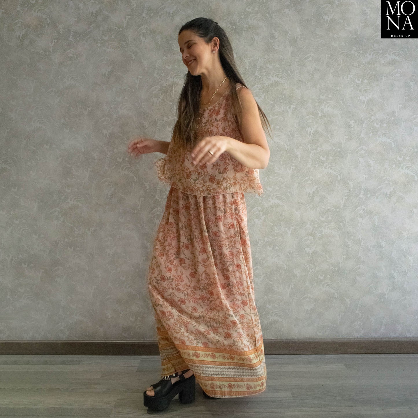 VESTIDO LARGO GIULIA MULTICOLOR