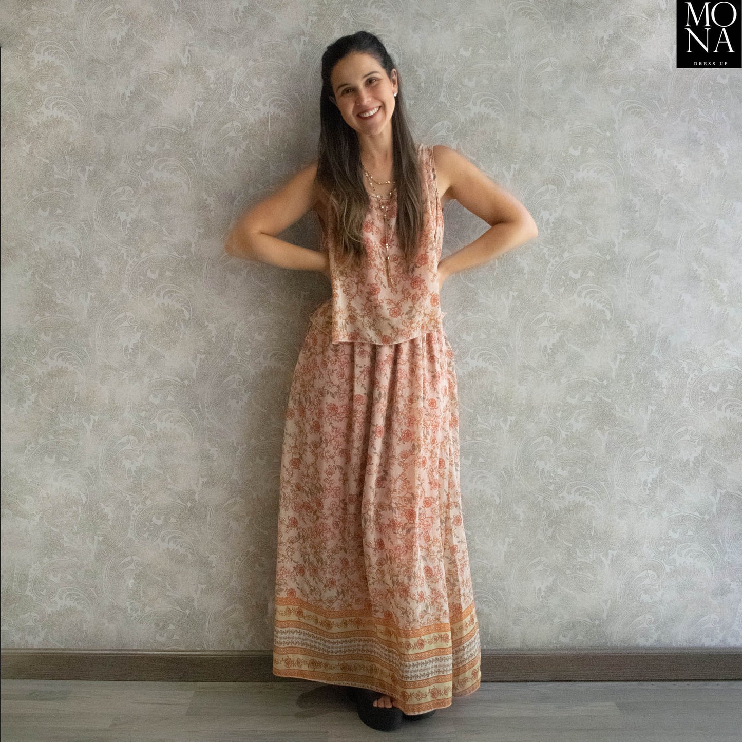 VESTIDO LARGO GIULIA MULTICOLOR