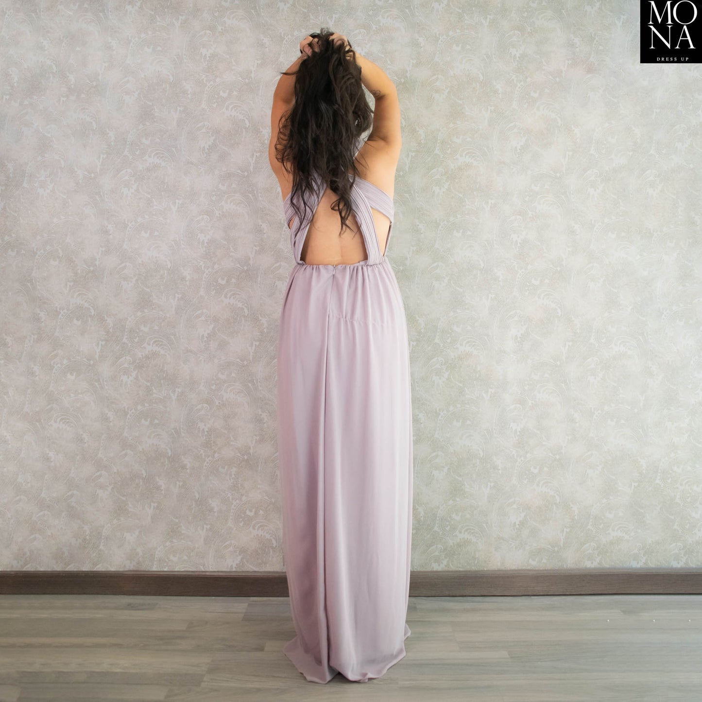 VESTIDO LARGO GLORIA LILA