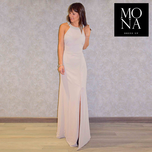 VESTIDO LARGO ZILA BEIGE