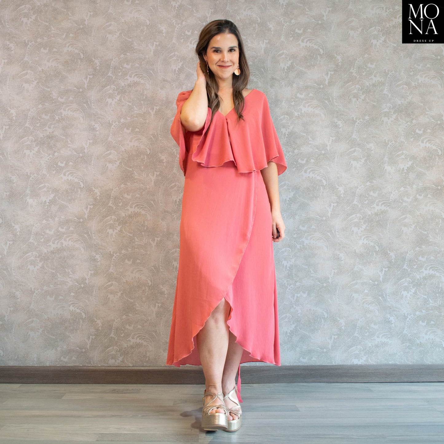 VESTIDO MIDI GIORGIA SALMÓN