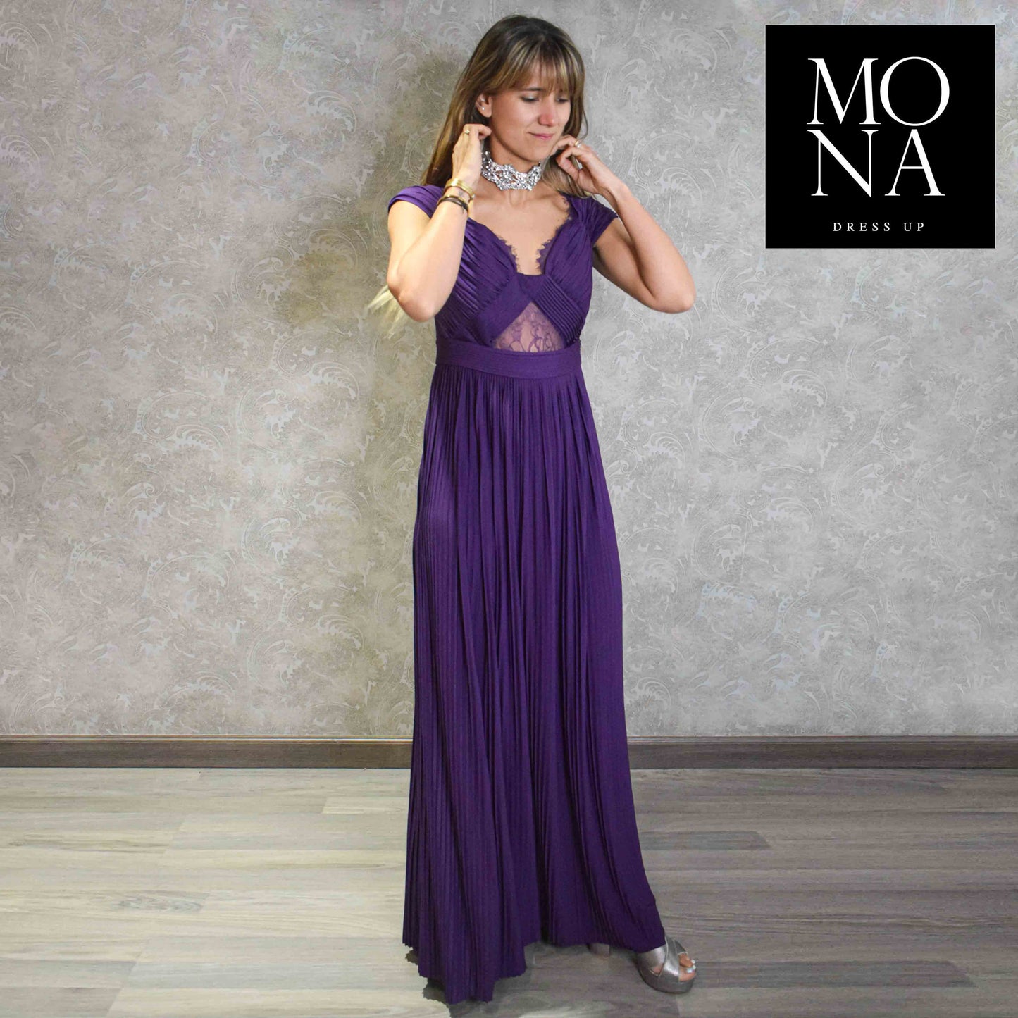 VESTIDO LARGO JULIETA MORADO