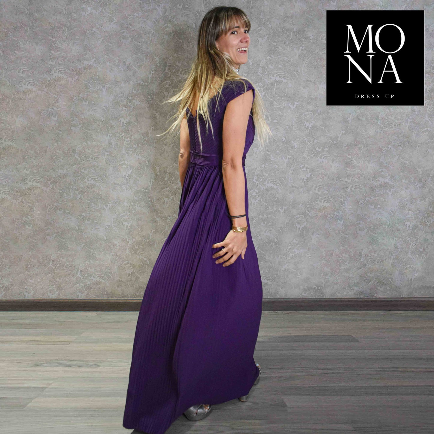 VESTIDO LARGO JULIETA MORADO