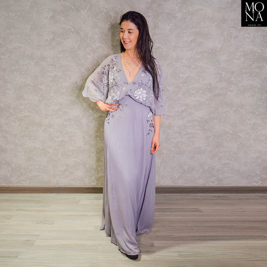 VESTIDO LARGO MALENA MALVA