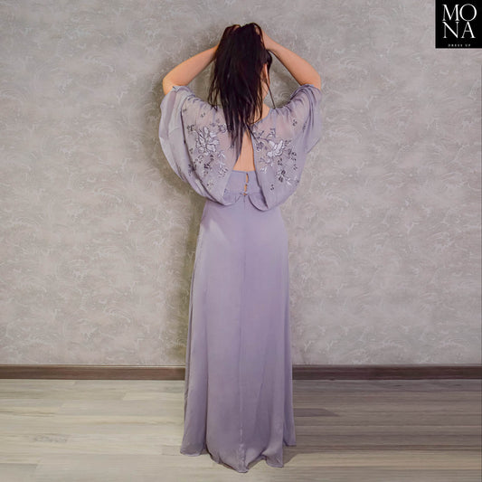 VESTIDO LARGO MALENA MALVA