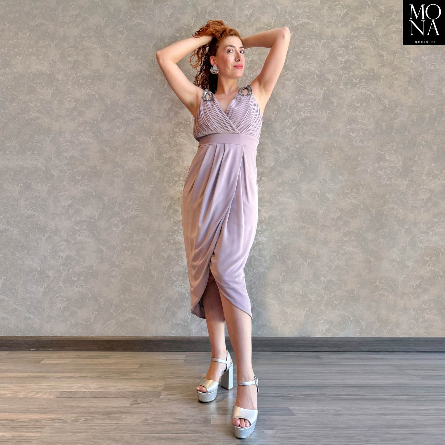 VESTIDO MIDI VERONA LILA
