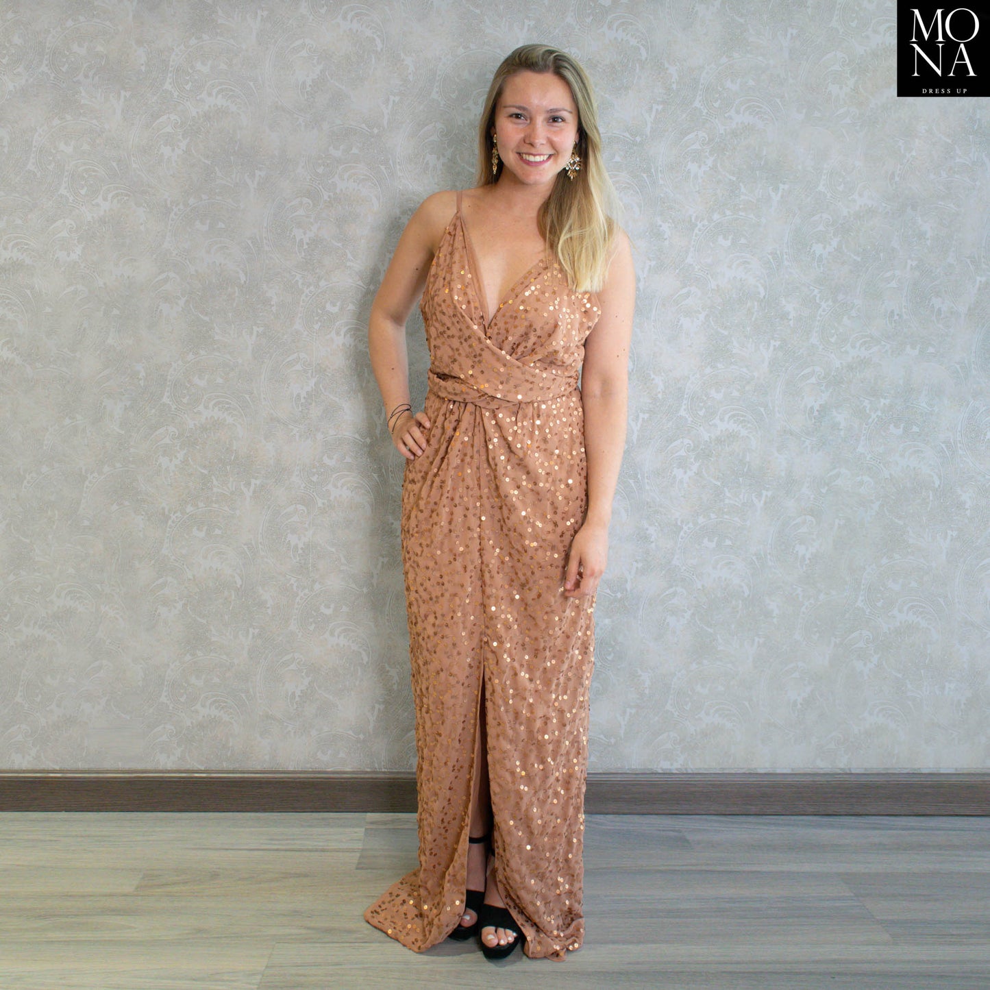 VESTIDO LARGO LETICIA TOSTADO