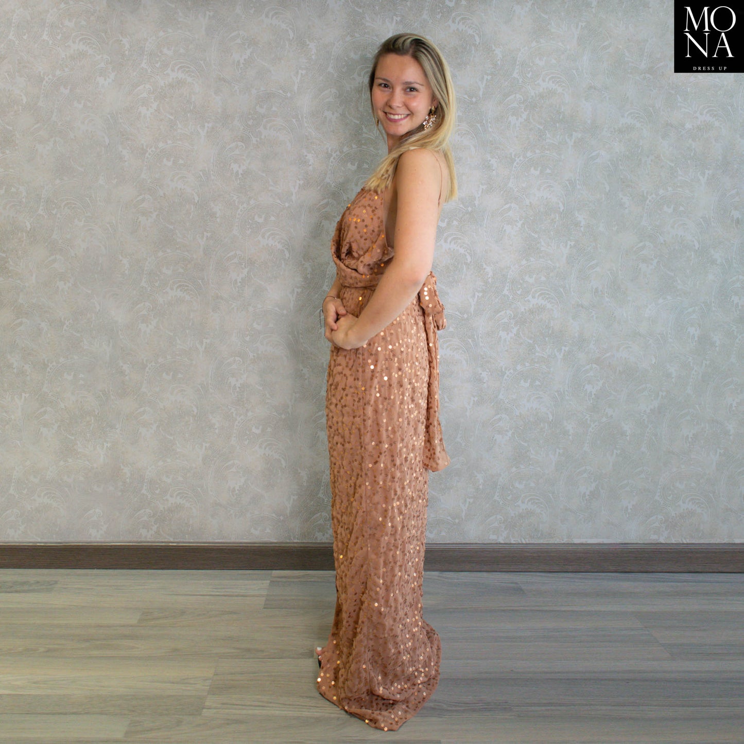 VESTIDO LARGO LETICIA TOSTADO