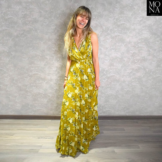 VESTIDO LARGO IVANA VERDE