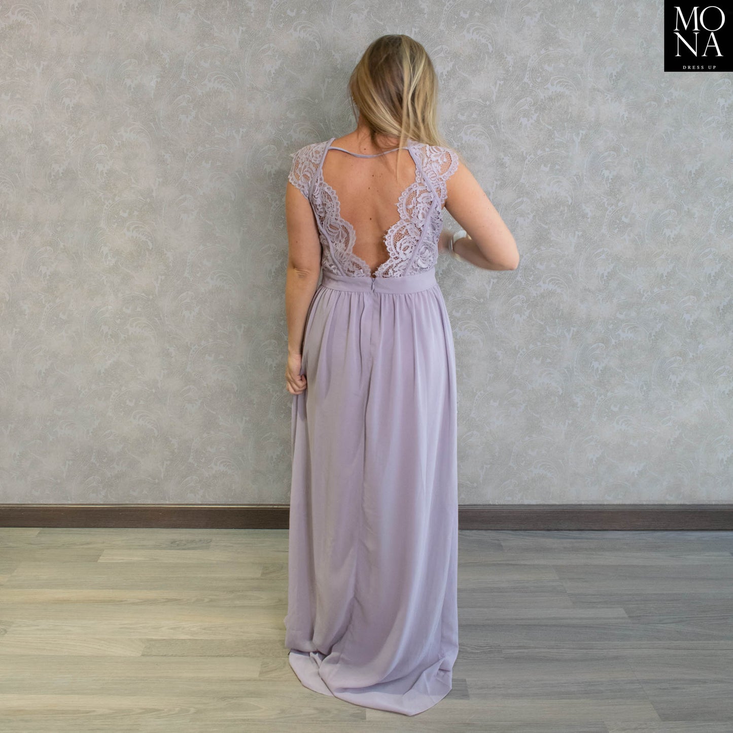 VESTIDO LARGO DONATELLA LILA
