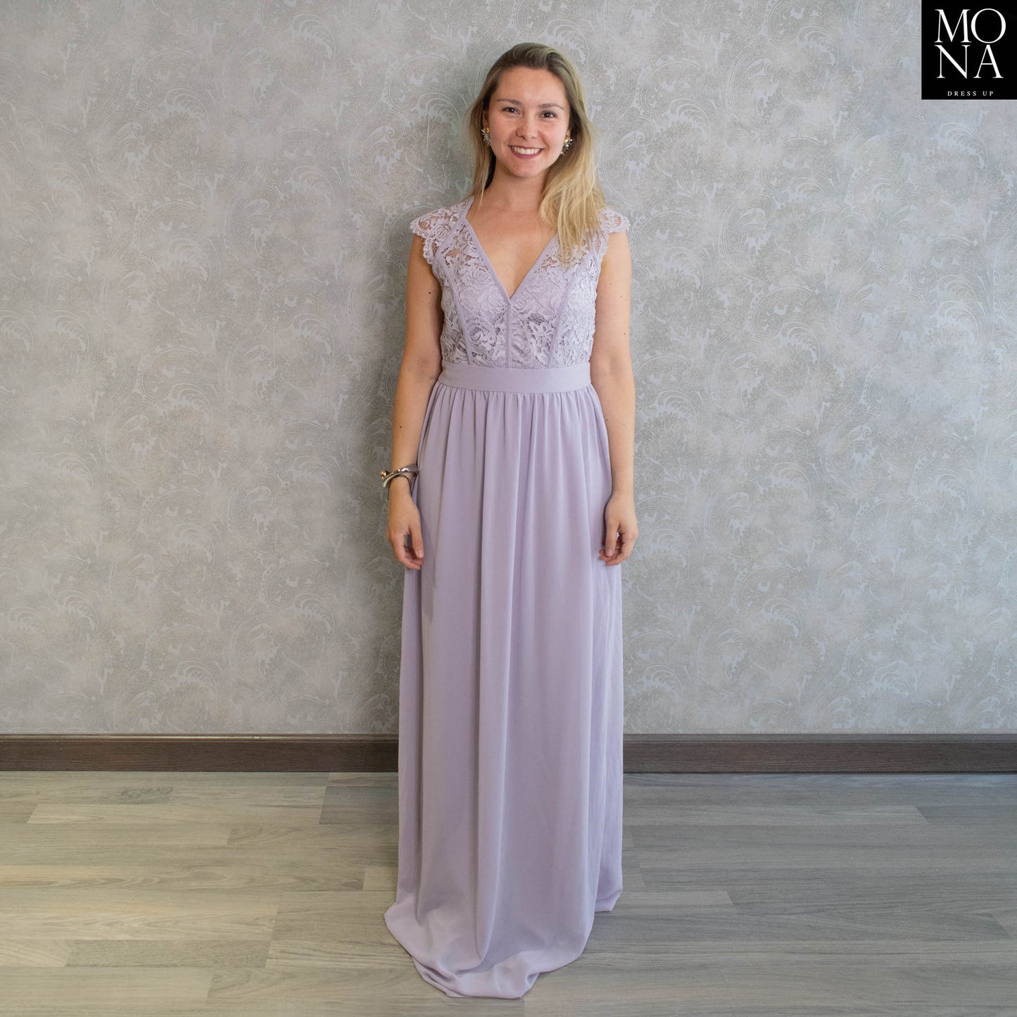 VESTIDO LARGO DONATELLA LILA