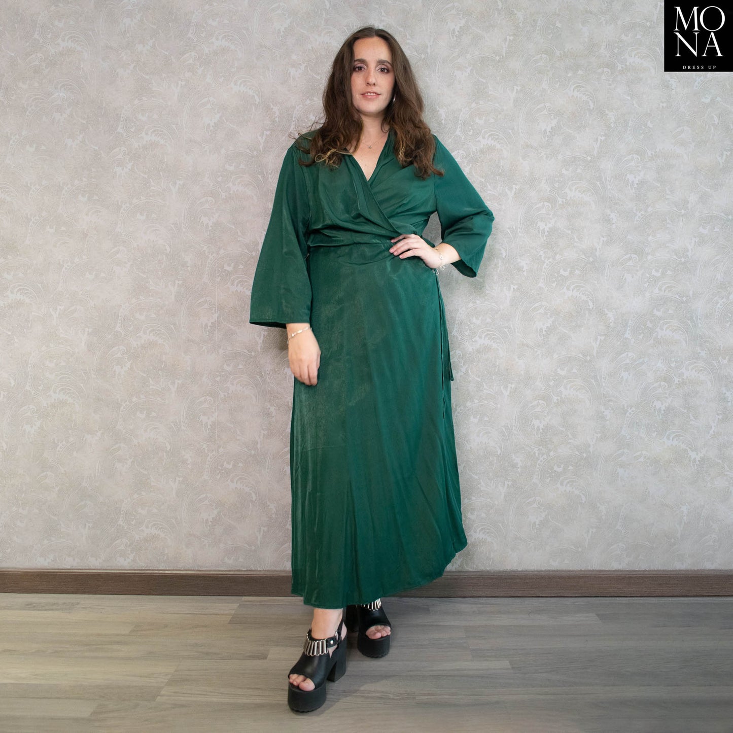 VESTIDO LARGO CARLA VERDE