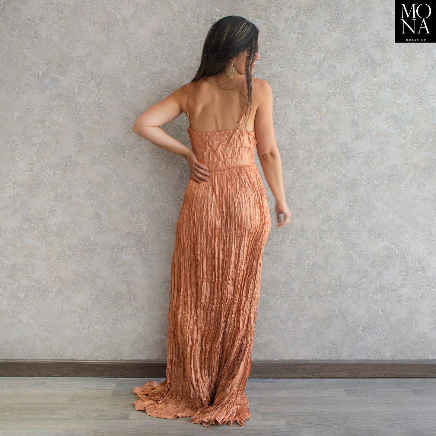 VESTIDO LARGO IVANIA DAMASCO