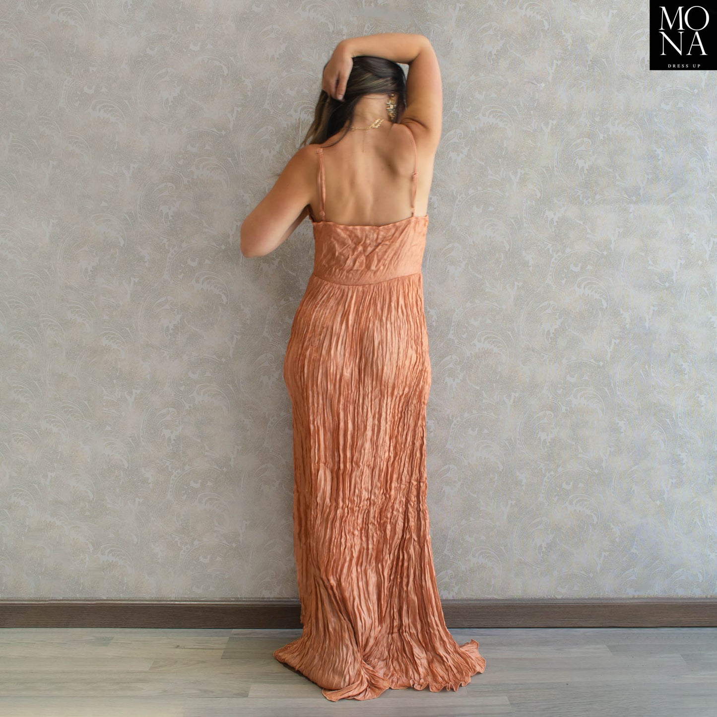 VESTIDO LARGO IVANIA DAMASCO