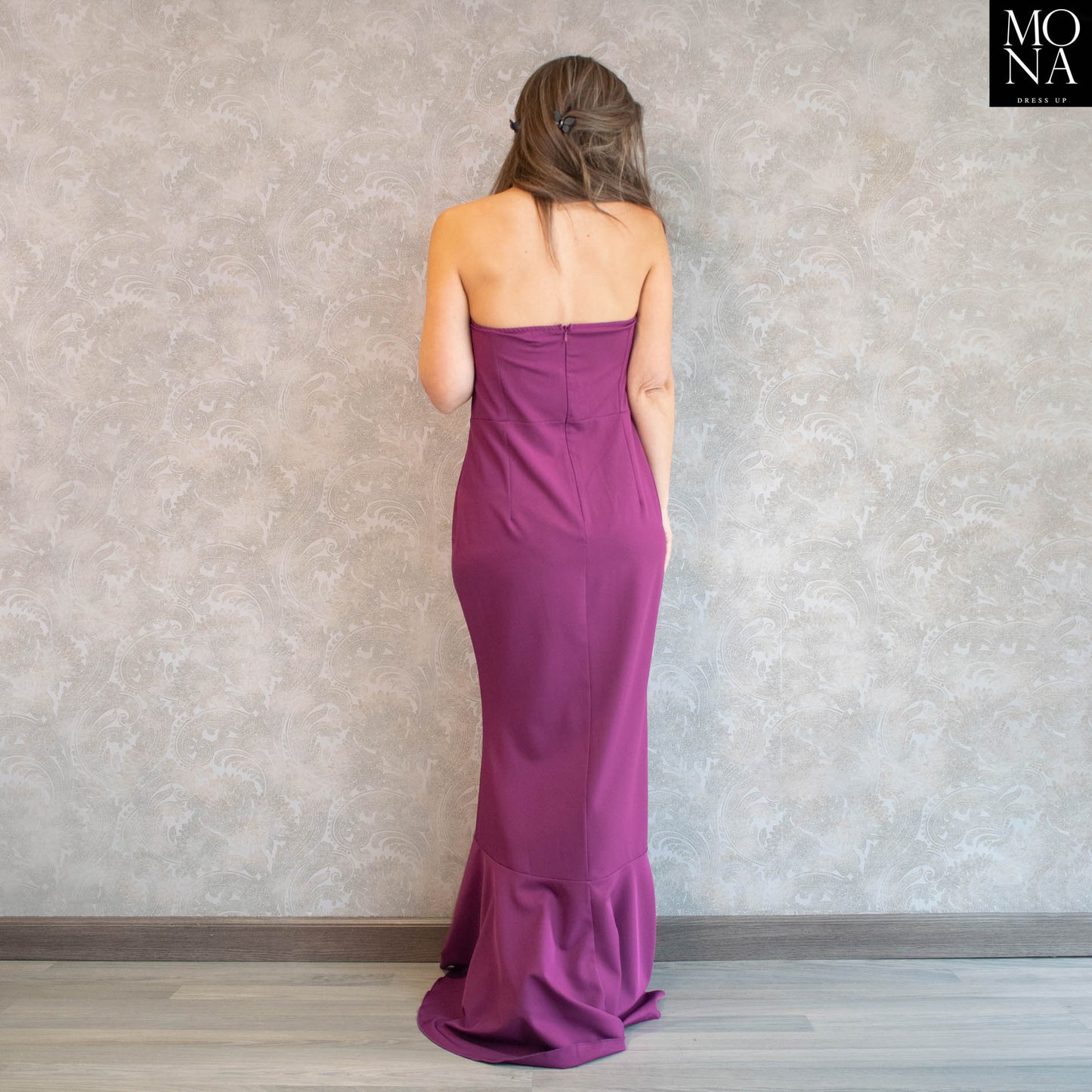 VESTIDO LARGO GERMAINE PÚRPURA