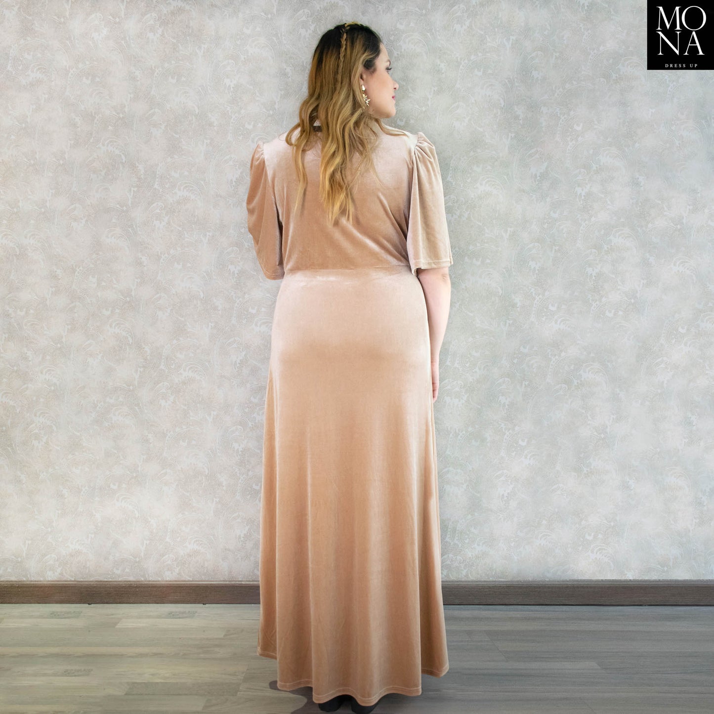 VESTIDO LARGO ORNELLA BEIGE