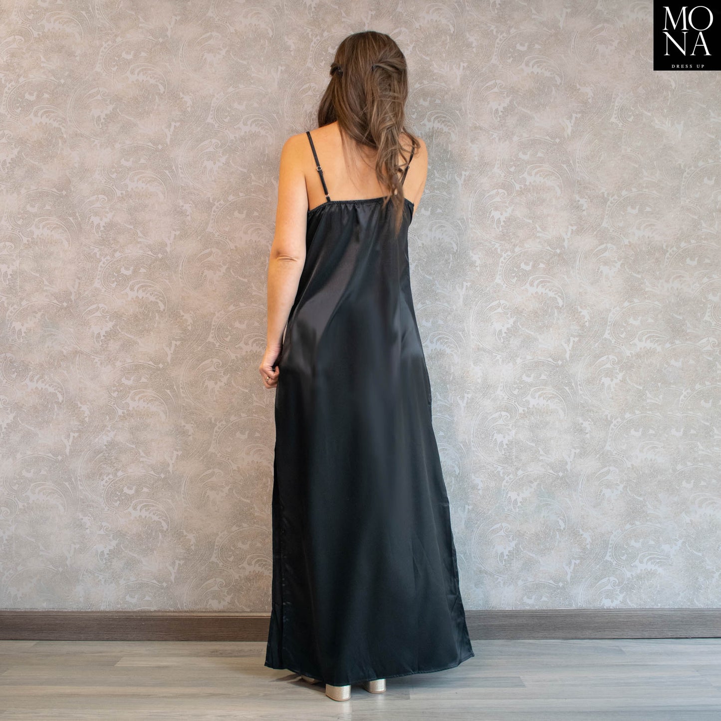 VESTIDO LARGO MARISU NEGRO