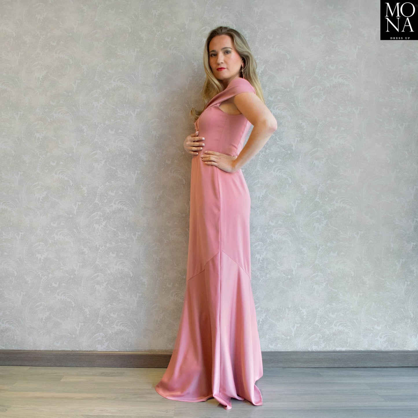 VESTIDO LARGO BIANCA ROSA