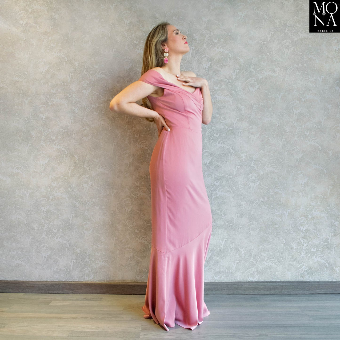 VESTIDO LARGO BIANCA ROSA