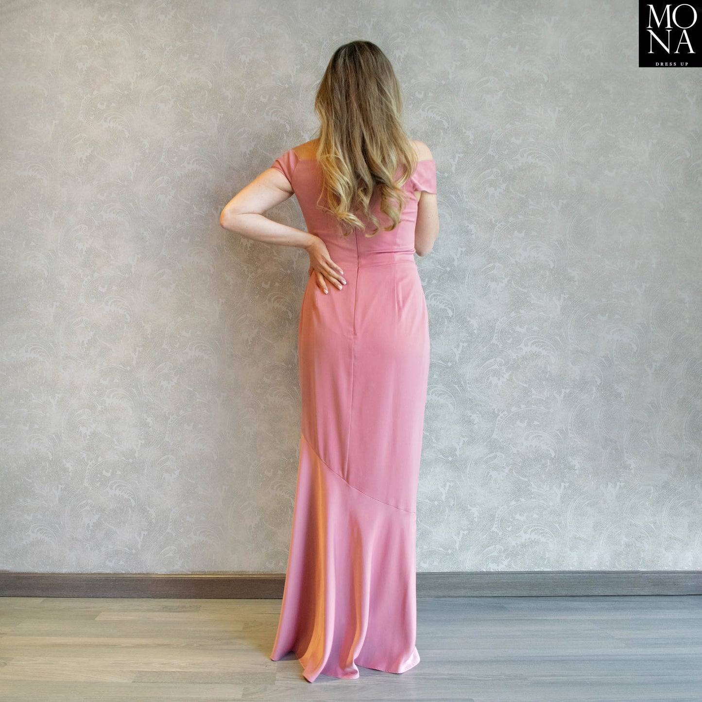 VESTIDO LARGO BIANCA ROSA